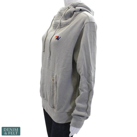 Aviator Nation Ninja Pullover Hoodie Heather Grey Unisex Size Medium ~ RARE!! - Picture 3 of 16